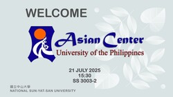 20250721菲律賓UP Asian Center 來訪圖片